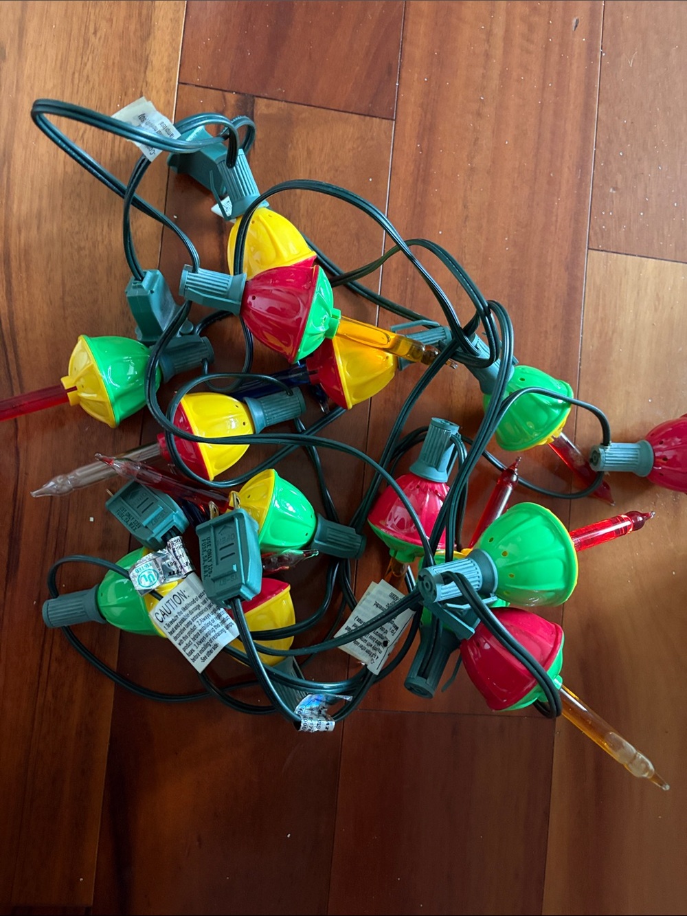 2 Strands  Vintage Bubble Lights Christmas